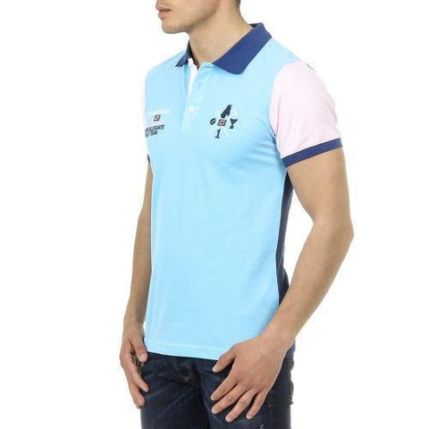 Light Blue M Ufford & Suffolk Polo Club Mens Polo Short Sleeves US009 TURQUOISE