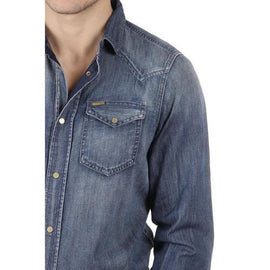 Denim S Diesel Mens Shirt Long Sleeves 00SD24 0666D 01 NEW-SONORA