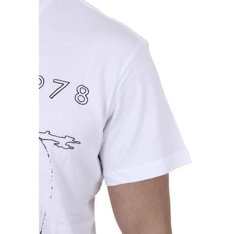 White XXL Diesel Mens T-Shirt Short Sleeves Round Neck 00SC4C R091B 100 T-HITA