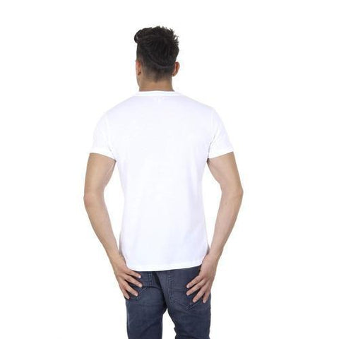 White XXL Diesel Mens T-Shirt Short Sleeves V-Neck 00SDG0 R091B 100 T-KRITIL