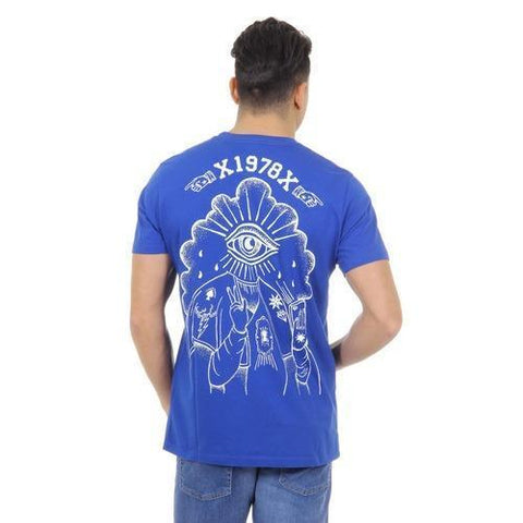 Blue XL Diesel Mens T-Shirt Short Sleeves Round Neck 00SHC0 0JAHZ 8CR T-OKE