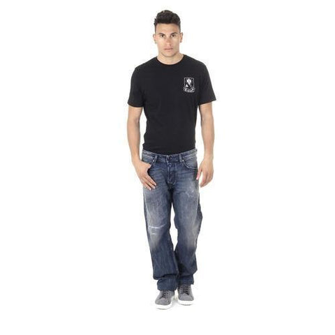 Black L Diesel Mens T-Shirt Short Sleeves Round Neck 00SHC0 0JAHZ 900 T-OKE
