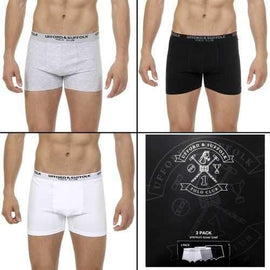 Multicolor S Ufford & Suffolk Polo Club Mens Three pack boxer trunk US100