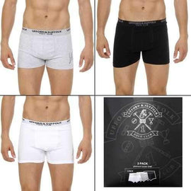 Multicolor XL Ufford & Suffolk Polo Club Mens Three pack boxer trunk US300