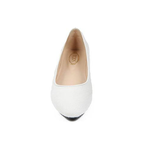White 38.5 EUR - 7.5 US Tods ladies  ballerina XXW0UK0K3717L7168I
