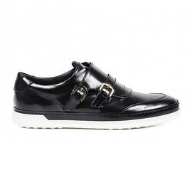 Black 38.5 EUR - 7.5 US (257mm) Tods ladies double monkstrap XXW0UV0K9407LWB999
