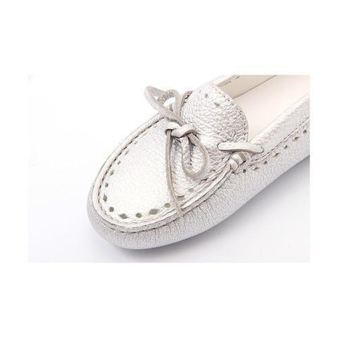 Silver 29 EUR - 11 US Tods girl mocassin UXC00G0B870WISB200