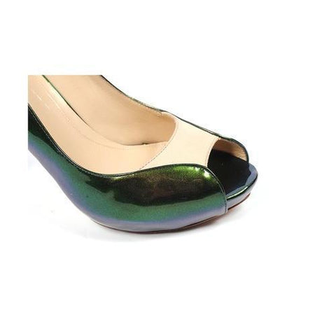 Green 39 EUR - 9 US Alexander McQueen decollete open toe 216794 WA0O2 3071