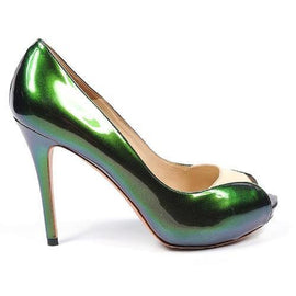 Green 39 EUR - 9 US Alexander McQueen decollete open toe 216794 WA0O2 3071