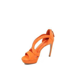Orange 40 EUR - 10 US Alexander McQueen ladies sandals 314764 WA020 7535