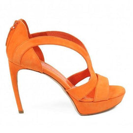 Orange 40 EUR - 10 US Alexander McQueen ladies sandals 314764 WA020 7535
