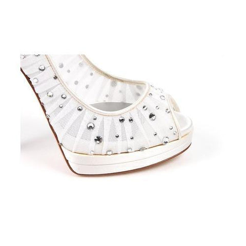 White 38.5 EUR - 8.5 US Casadei decollete open toe 6000G102.AA0T005900