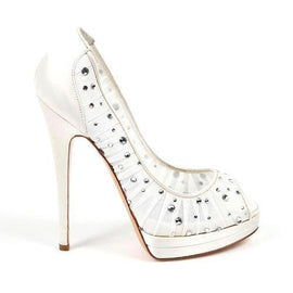 White 39 EUR - 9 US Casadei decollete open toe 6000G102.AA0T005900