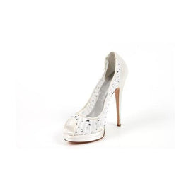 White 41 EUR - 11 US Casadei decollete open toe 6000G102.AA0T005900