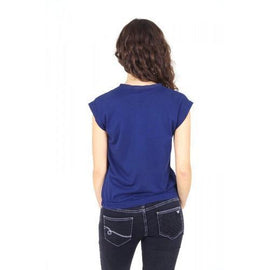 Blue 42 EUR - 6 US Emporio Armani ladies t-shirt short sleeve AGH61 CQ 35