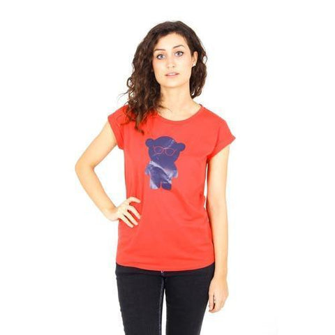 Red 42 EUR - 6 US Emporio Armani ladies t-shirt short sleeve AGH76 CZ 4N