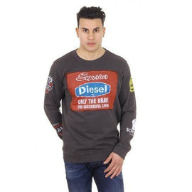 Brown M Diesel mens sweater S-GALEV 00SGF2 0TAHP 93R