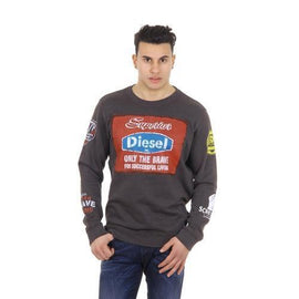 Brown M Diesel mens sweater S-GALEV 00SGF2 0TAHP 93R