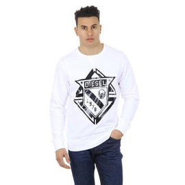 White XL Diesel mens sweater S-CHOOL 00SHXQ 0IAGX 100