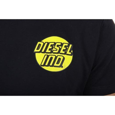 Black XL Diesel mens t-shirt T-ASTE-IND 00SL85 0091B 900