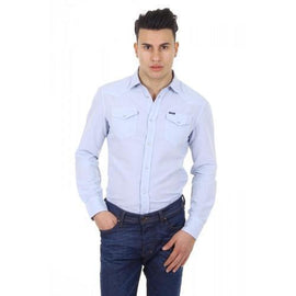 Light Blue XXL Diesel mens shirt long sleeve S-SULFA 00SGDV 0LAEB 88P