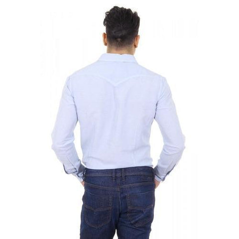 Light Blue XXL Diesel mens shirt long sleeve S-SULFA 00SGDV 0LAEB 88P