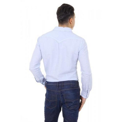Light Blue XXL Diesel mens shirt long sleeve S-SULFA 00SGDV 0LAEB 88P