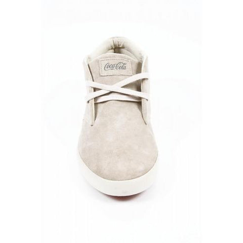 Beige 43 EUR - 10 US Coca Cola mens ankle boot CCA0526 KRUNNER MIX CREAM