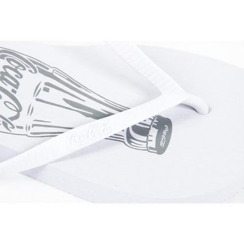 White 39/40 EUR Coca Cola ladies flip flop CCA0589 SANDALIA BASIC FEMININA WHITE