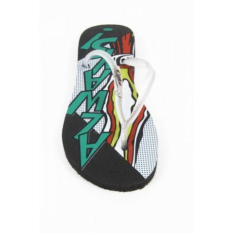 Multicolor 37/38 EUR Coca Cola ladies flip flop CCA0591 POP ART GARRAFA GIRLS  BLACK