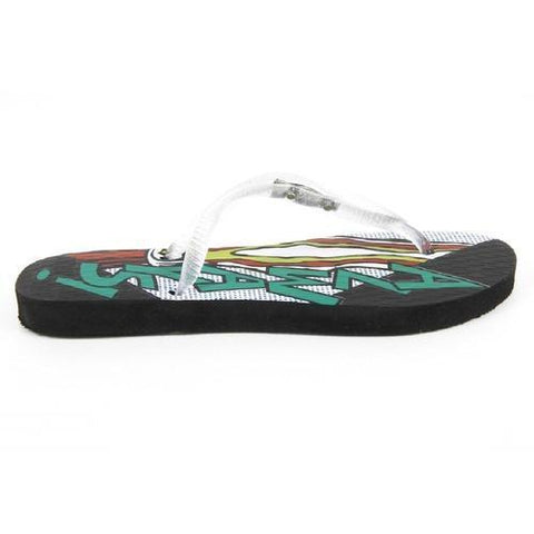 Multicolor 39/40 EUR Coca Cola ladies flip flop CCA0591 POP ART GARRAFA GIRLS  BLACK