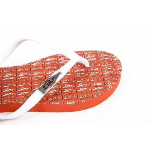 Red 41/42 EUR Coca Cola ladies flip flop CCA0594 WISE GIRL WHITE