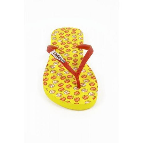 Yellow 35/36 EUR Coca Cola ladies flip flop CCA0595 TAMPINHAS GIRL YELLOW
