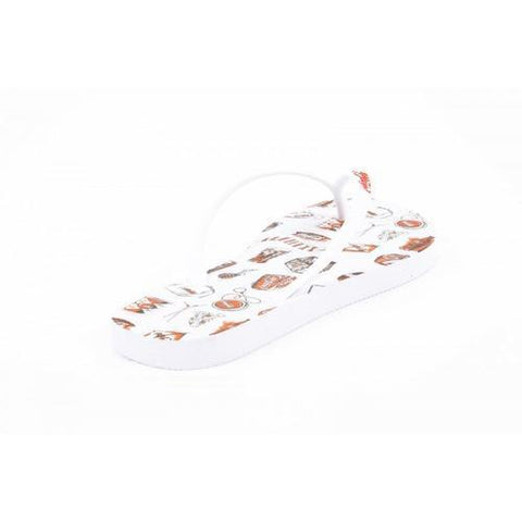 White 37/38 EUR Coca Cola ladies flip flop CCA0636 ACE WHITE