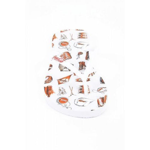 White 41/42 EUR Coca Cola ladies flip flop CCA0636 ACE WHITE