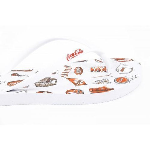 White 41/42 EUR Coca Cola ladies flip flop CCA0636 ACE WHITE
