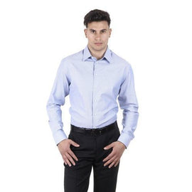 Light Blue 43 IT - 17 US Armani Collezioni mens shirt TCCM5L TCC78 041