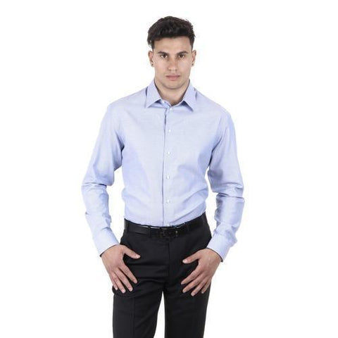 Light Blue 43 IT - 17 US Armani Collezioni mens shirt TCCM5L TCC78 041