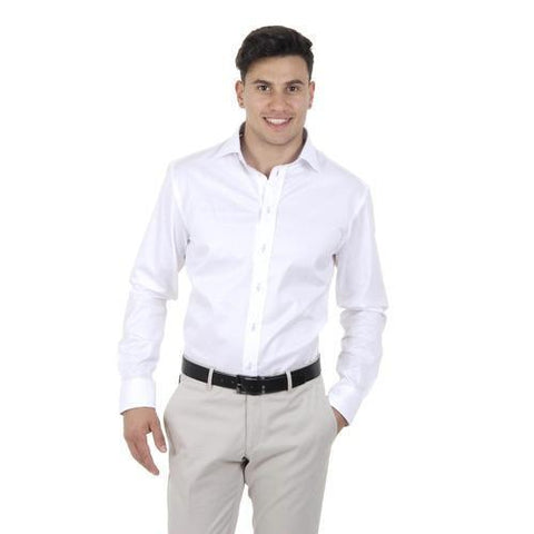 White 43 IT - 17 US Armani Collezioni mens shirt TCCM8T TCC90 100