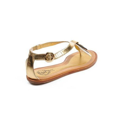 Gold 36 EUR - 6 US Rodo ladies flat sandal S7628 559 597