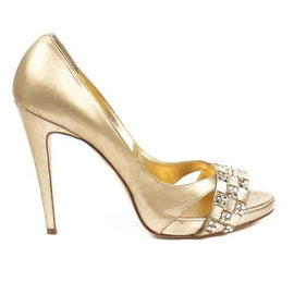 Gold 39.5 EUR - 9.5 US Rodo ladies pump open toe S7678 431 595