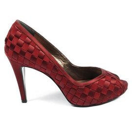 Red 37 EUR - 7 US Rodo ladies pump open toe S7837 604 740