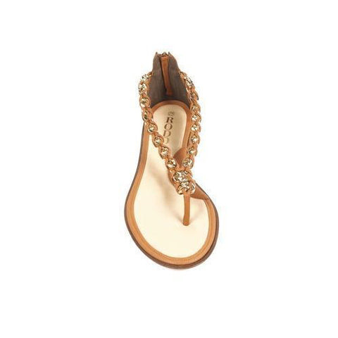 Brown 41 EUR - 11 US Rodo ladies flat sandal S8118 067 137