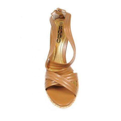 Brown 40 EUR - 10 US Rodo ladies flat sandal S7868 924 221