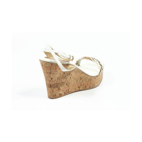 White 38 EUR - 8 US Sebastian Milano ladies sandal S2272 VACCH BIANCA