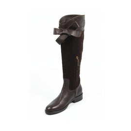 Brown 36 EUR - 6 US Sebastian Milano ladies high boot 2937 FOCUS+VELOUR MORO