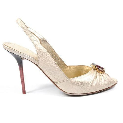Gold 41 EUR - 11 US Sebastian Milano ladies sandal S2597 VAR P CUBA SAHARA