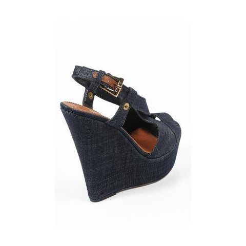 Denim 37.5 EUR - 7.5 US Sebastian Milano ladies espadrille wedge sandal S5309 JEANS VALIVO
