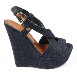 Denim 37.5 EUR - 7.5 US Sebastian Milano ladies espadrille wedge sandal S5309 JEANS VALIVO