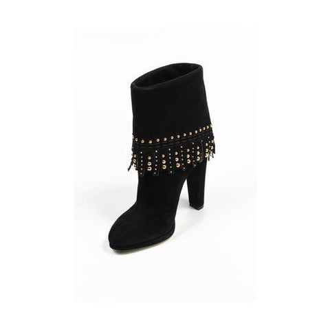 Black 36 EUR - 6 US Sebastian Milano ladies ankle boot S3982 CAMOSCIO ML NERO